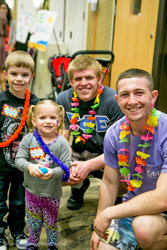 SigEp with kids at NICU Reunion